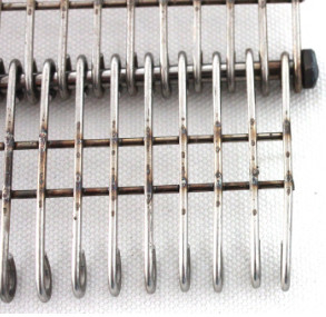 Flat Metal Stainless Steel Eye Link Conveyor Belt Wire Mesh For Oven