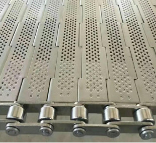 SUS304 Stainless Steel Metal Perforated Chain Plate Conveyor Belt