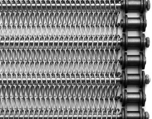 2mm 316 Flat Flex Conveyor Belt Food Grade Wire Belt Conveyor