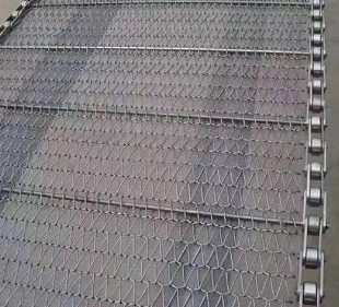 Plain Weave Spiral Wire Mesh SS601 Chain Conveyor