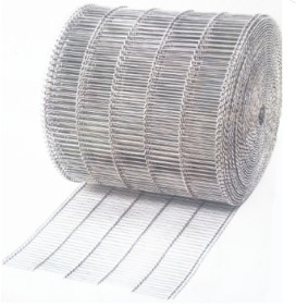 Food industrial Flat Flex Wire Extruded Steel Mesh Conveyor Belt For Bread Baking