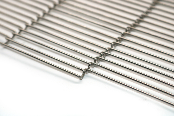 Food Grade Flat Flex 304 Stainless Steel Mesh Belt Weave Chain Wire For Bread Baking