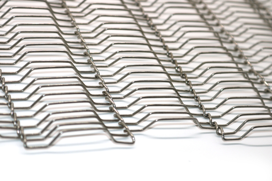 Double Balanced Chain Stainless Steel Hinge Belt Conveyors For Dryer Mesh