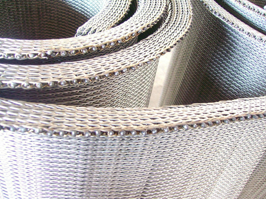 ODM Weave Chain Wire Stainless Steel Mesh Belt Straight String Strip