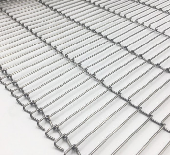 Flat Ss 304 Wire Mesh For Beverage Conveying High Temperature Resistance