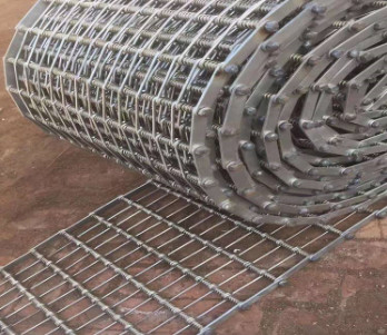 Honeycomb Stainless Steel Conveyor Belt 1x1 Galvanized Wire Mesh