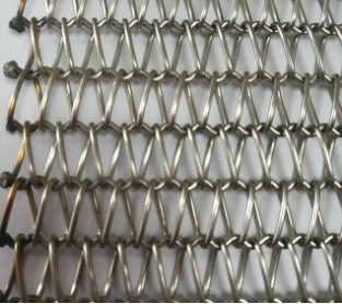 0.5mm-4mm Balanced Spiral SS Wire Mesh Belt Conveyor For Bakery Tunnel Oven