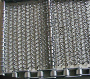 0.5mm-4mm Balanced Spiral SS Wire Mesh Belt Conveyor For Bakery Tunnel Oven