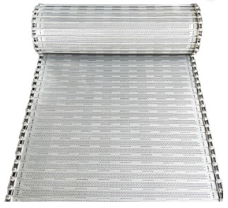 Scrap Slat Top Chain Mesh Conveyor Belt System for Manufacturing Plant