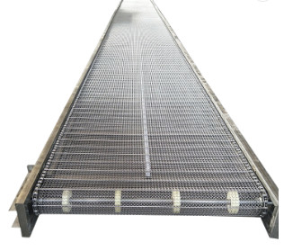 Scrap Slat Top Chain Mesh Conveyor Belt System for Manufacturing Plant
