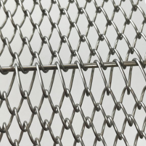 Galvanised Stainless Steel Chain Link Diamond Mesh Steel Plate for Conveyor Belts