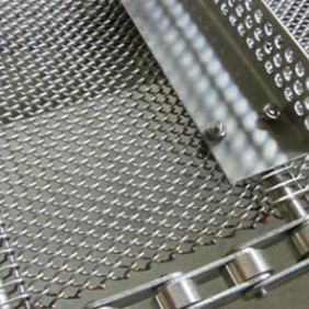 Galvanised Stainless Steel Chain Link Diamond Mesh Steel Plate for Conveyor Belts