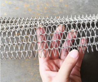 High Temperature 314 310s Stainless Steel Spiral Mesh Conveyor Chain Belt Metal