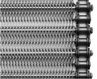 interlock Chain Stainless Steel Mesh Belt Wire Cookies Conveyor