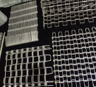 interlock Chain Stainless Steel Mesh Belt Wire Cookies Conveyor
