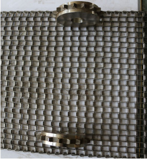 Strong 316SS Flat Wire Mesh Chain Belt For Conveyor