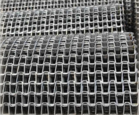 Strong 316SS Flat Wire Mesh Chain Belt For Conveyor