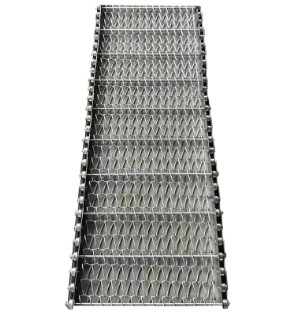 1mx0.6m Metal Diamond Mesh Steel Wire Conveyor Belt