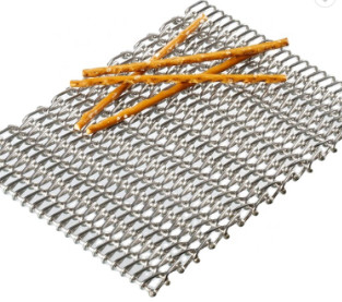 316 Stainless Steel Balanced Weave Net Conveyor Belt Wire Mesh