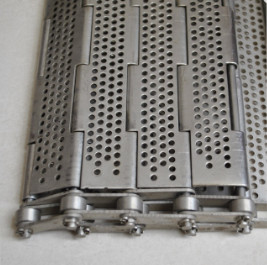 High Load Stainless Steel Perforated Slatted Conveyor Belt Plate Chain