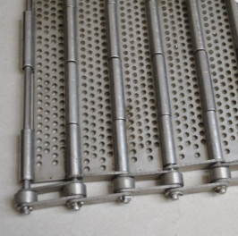 High Load Stainless Steel Perforated Slatted Conveyor Belt Plate Chain