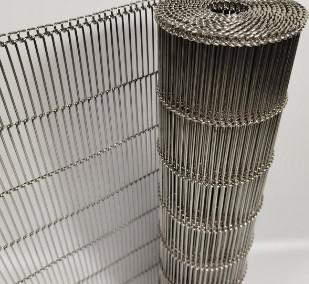Chain Food Mesh Belt 304 Steel Cord Conveyor Belt Mesh For Furnace
