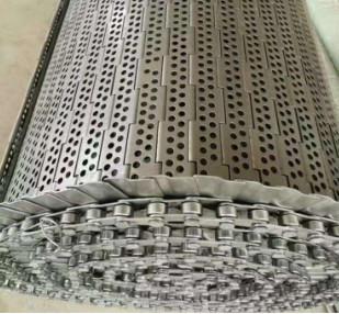 SUS304 Stainless Steel Metal Perforated Chain Plate Conveyor Belt