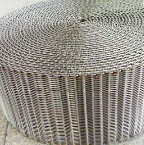 400mm 500mm Metal Wire Mesh Conveyor Flat Flex Belt With Chain