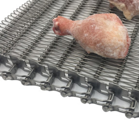 Flat Wire Herringbone Conveyor Belt For Bread Cooling Industry