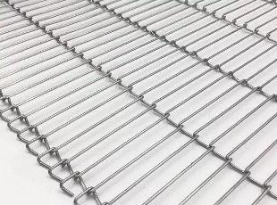 Flat Chain Link Oven Conveyor Belt Iron Mesh For Food Processing Industry