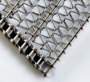Balanced Weave Conveyor guard Flat Flex Belt 80Micron Nickel Wire