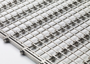 SUS302 Stainless Steel Flexible Metal Mesh Wire 2 X 2 For Conveyor Belt