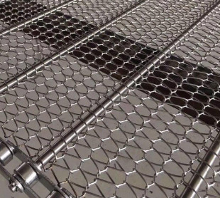 Plain Weave Spiral Wire Mesh SS601 Chain Conveyor