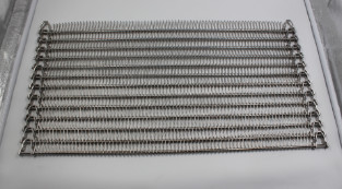 Stainless Steel SUS304 Wire Spiral Mesh Belt Bakery Conveyor