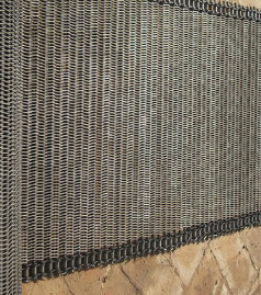 Food industrial Flat Flex Wire Extruded Steel Mesh Conveyor Belt For Bread Baking