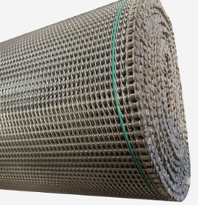 304 Stainless Steel Chain Link Wire Mesh Belt Roll For Cleaning Drying