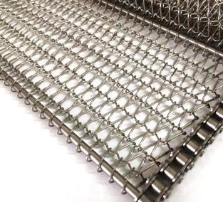 SS 304 Plain Weave Wire Mesh Flat Wire Mesh Belt For Dry Nuts Roasting Machine