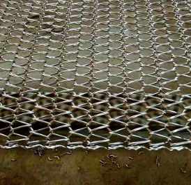 Customized Food Industry Diamond Mesh Steel Plate Conveyor Belt