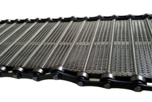 304SS Expandable Sheet Metal Diamond Mesh Panels Conveyor Belt