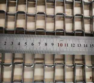 Flat Flex Enrobe Stainless Steel Conveyor Belt Wire Mesh For Bakery