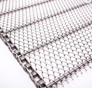High Temperature Resistance Chain Drive Flat Flex Belt Wire Mesh for Conveyor