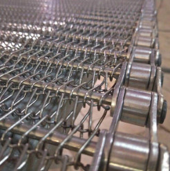 Heavy Duty Flat GI Wire Mesh Food Industry Conveyor Belt