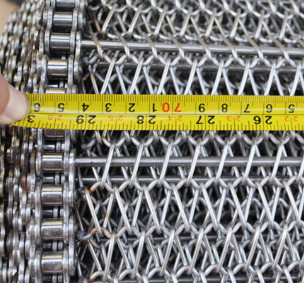 Balance Weave SUS304 SS Woven Wire Mesh Fabric Conveyor Belt