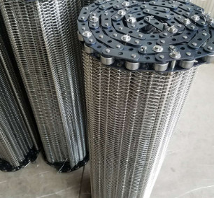 Food Grade Diamond Mesh Steel Mesh sheets Conveyor Belt For Oven