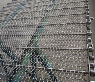 Food Grade Diamond Mesh Steel Mesh sheets Conveyor Belt For Oven