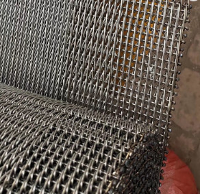 Food Grade Diamond Mesh Steel Mesh sheets Conveyor Belt For Oven