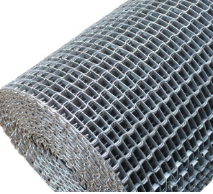 Flat Wire carbon Stainless Steel Conveyor Belt In Food Industry