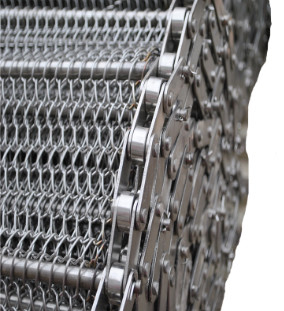 304SS Herringbone Conveyor Belt Chain Wire For Roasting Food