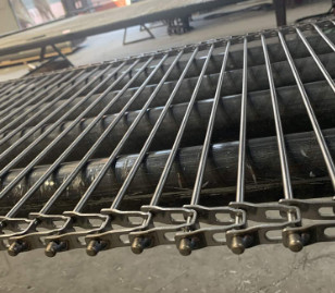 Double Balanced SS201 Stainless Steel Conveyor Belt MS Wire Mesh