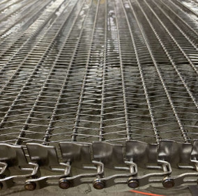 Double Balanced SS201 Stainless Steel Conveyor Belt MS Wire Mesh